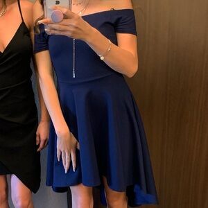 Blue off the shoulder dress - Windsor